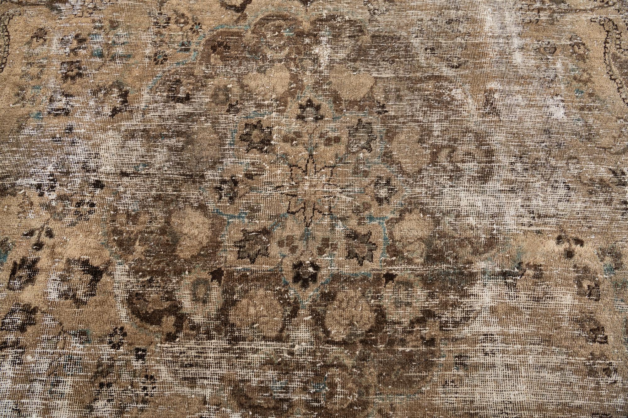 8' 1 x 11' 4 Hand Knotted Ultra Vintage Persian Wool Rug