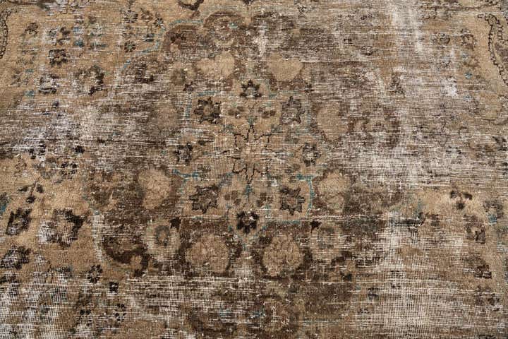 8' 1 x 11' 4 Hand Knotted Ultra Vintage Persian Wool Rug