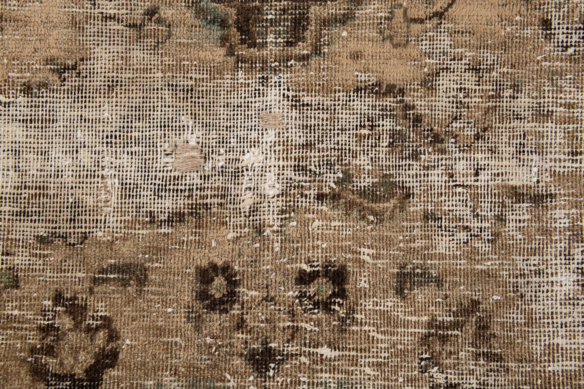 8' 1 x 11' 4 Hand Knotted Ultra Vintage Persian Wool Rug