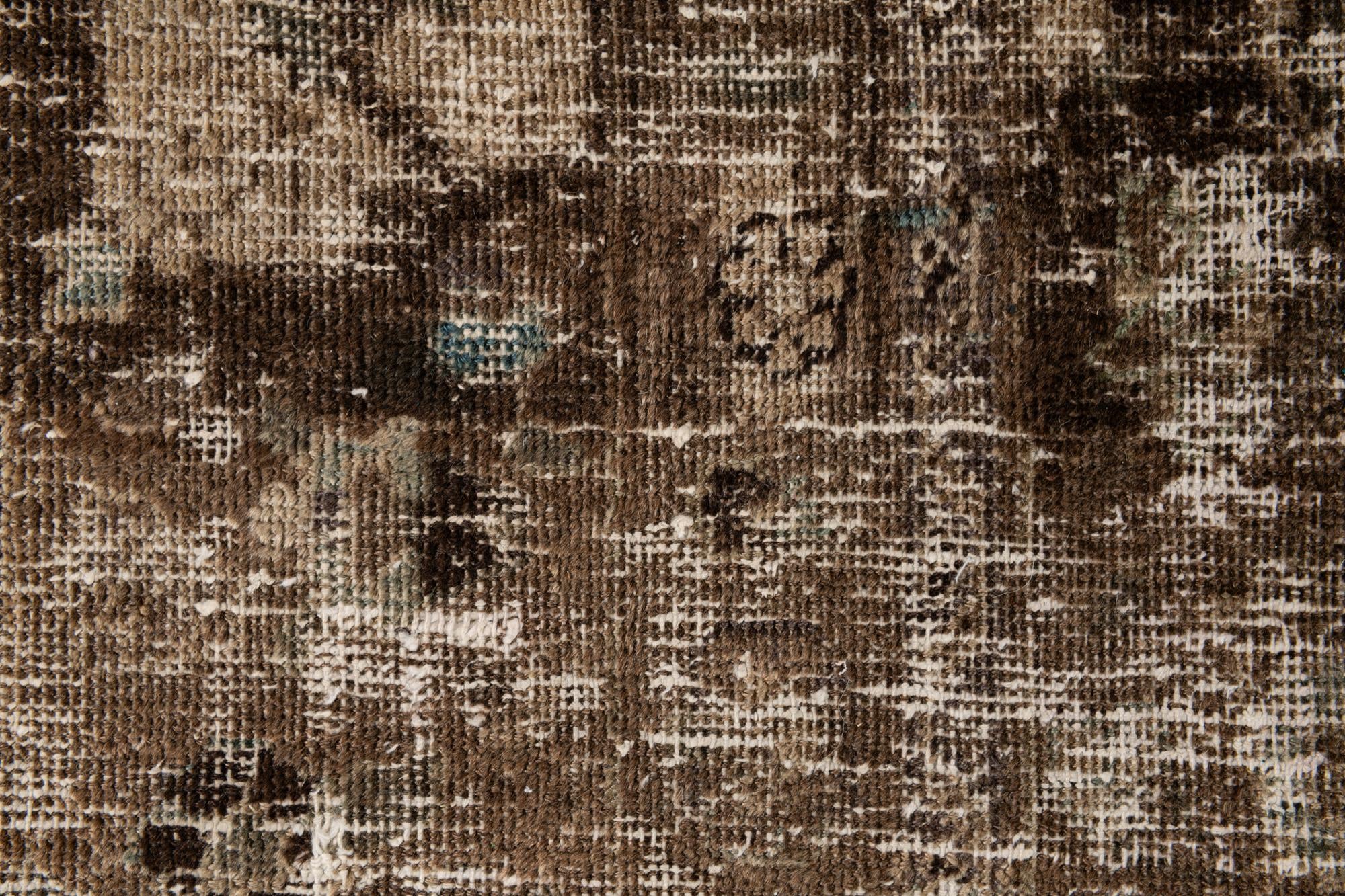 8' 1 x 11' 4 Hand Knotted Ultra Vintage Persian Wool Rug