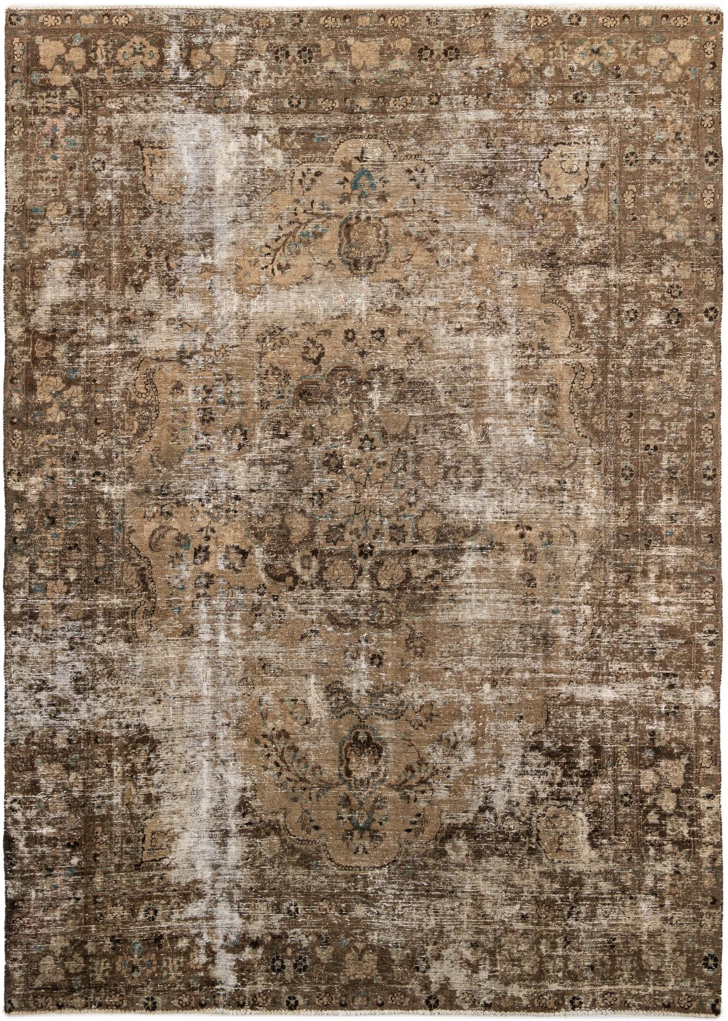 8' 1 x 11' 4 Hand Knotted Ultra Vintage Persian Wool Rug