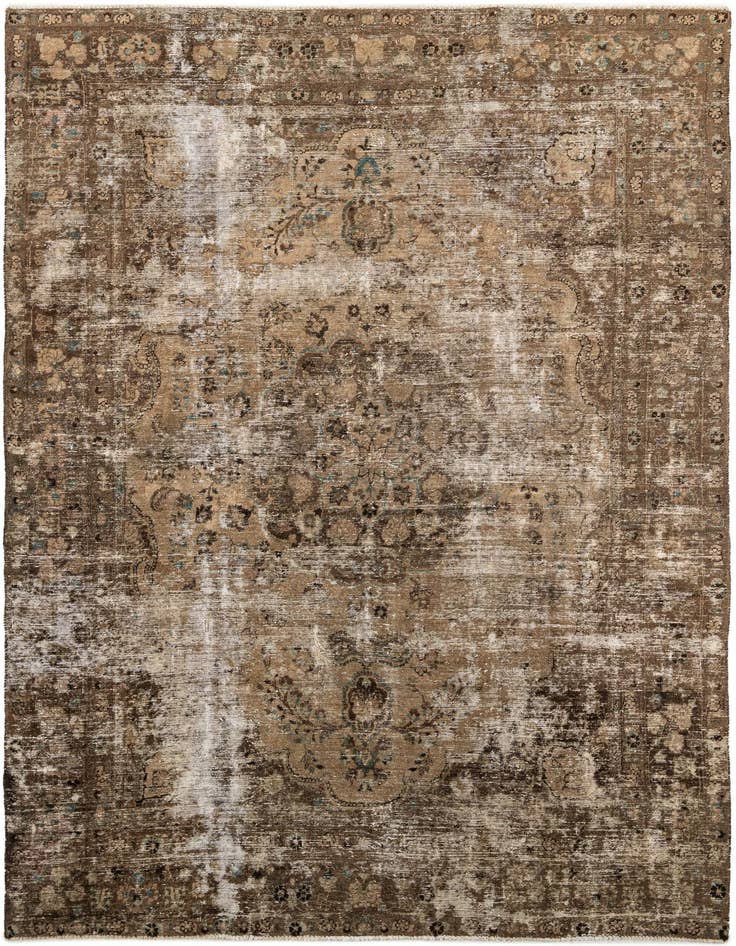 Detail image of 8' 1 x 11' 4 Hand Knotted Ultra Vintage Persian Wool Rug