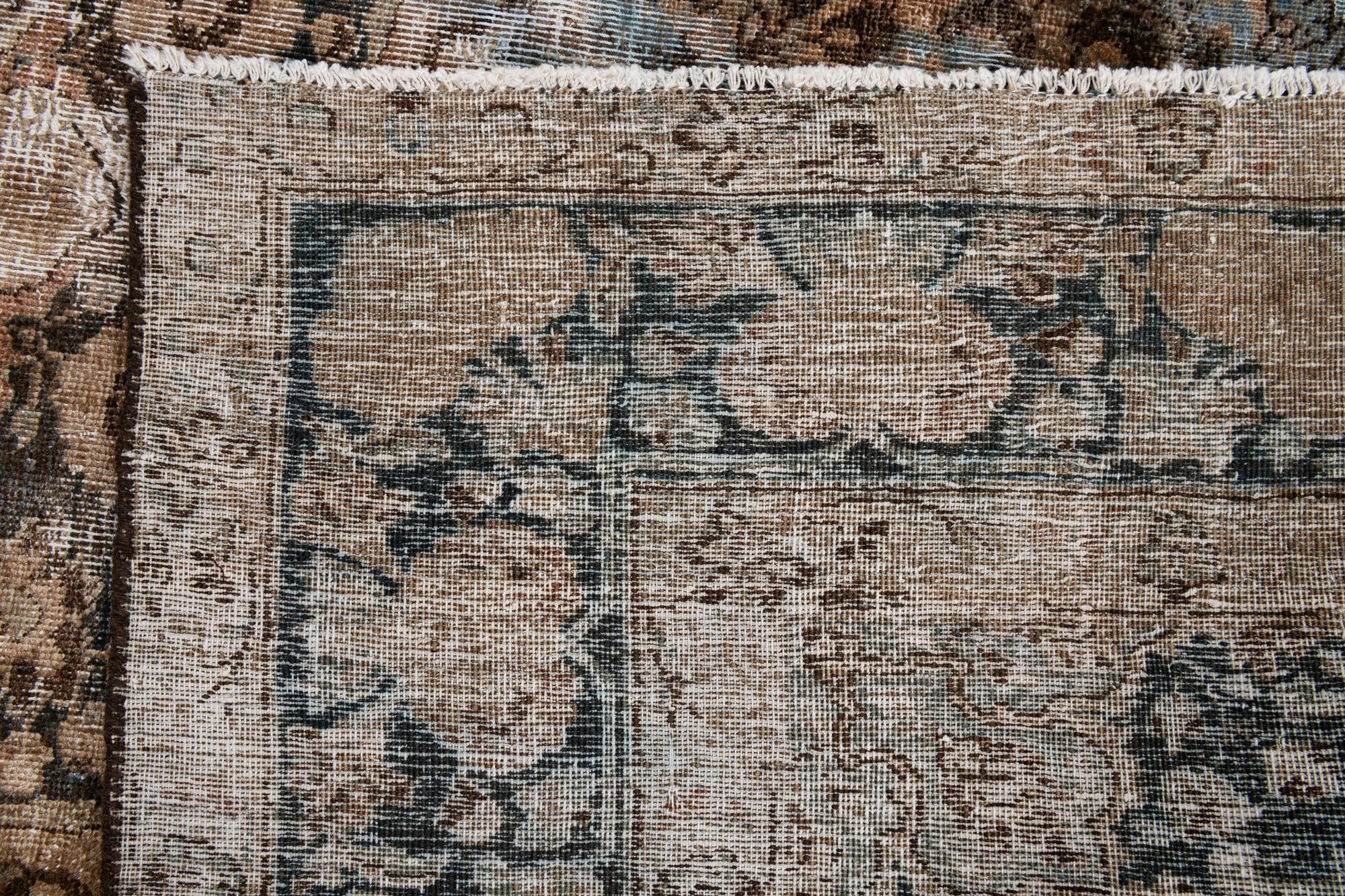 6' 8 x 9' 7 Hand Knotted Ultra Vintage Persian Wool Rug