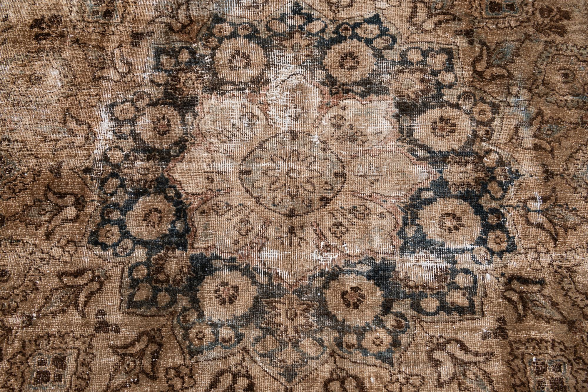 6' 8 x 9' 7 Hand Knotted Ultra Vintage Persian Wool Rug