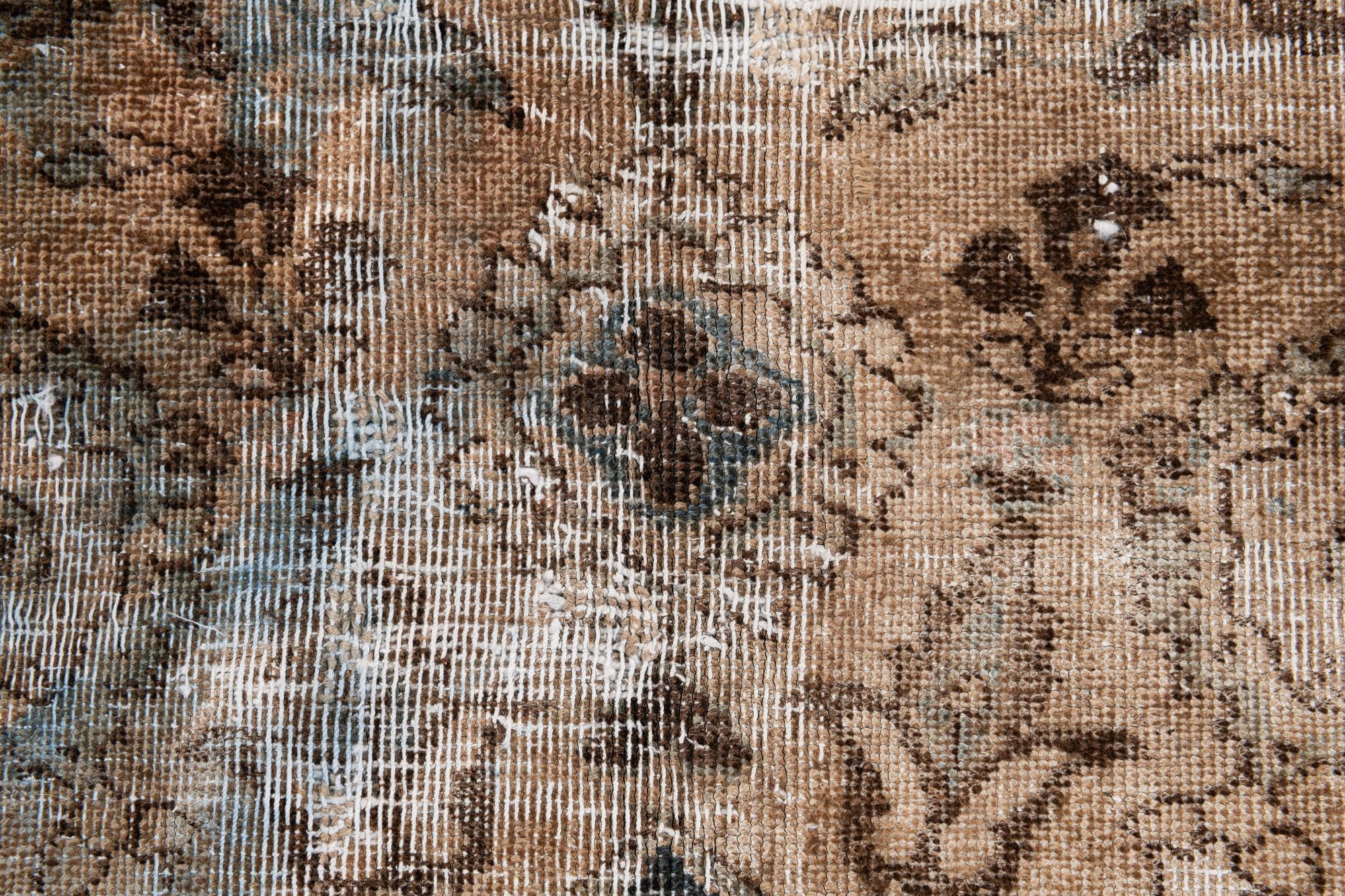 6' 8 x 9' 7 Hand Knotted Ultra Vintage Persian Wool Rug