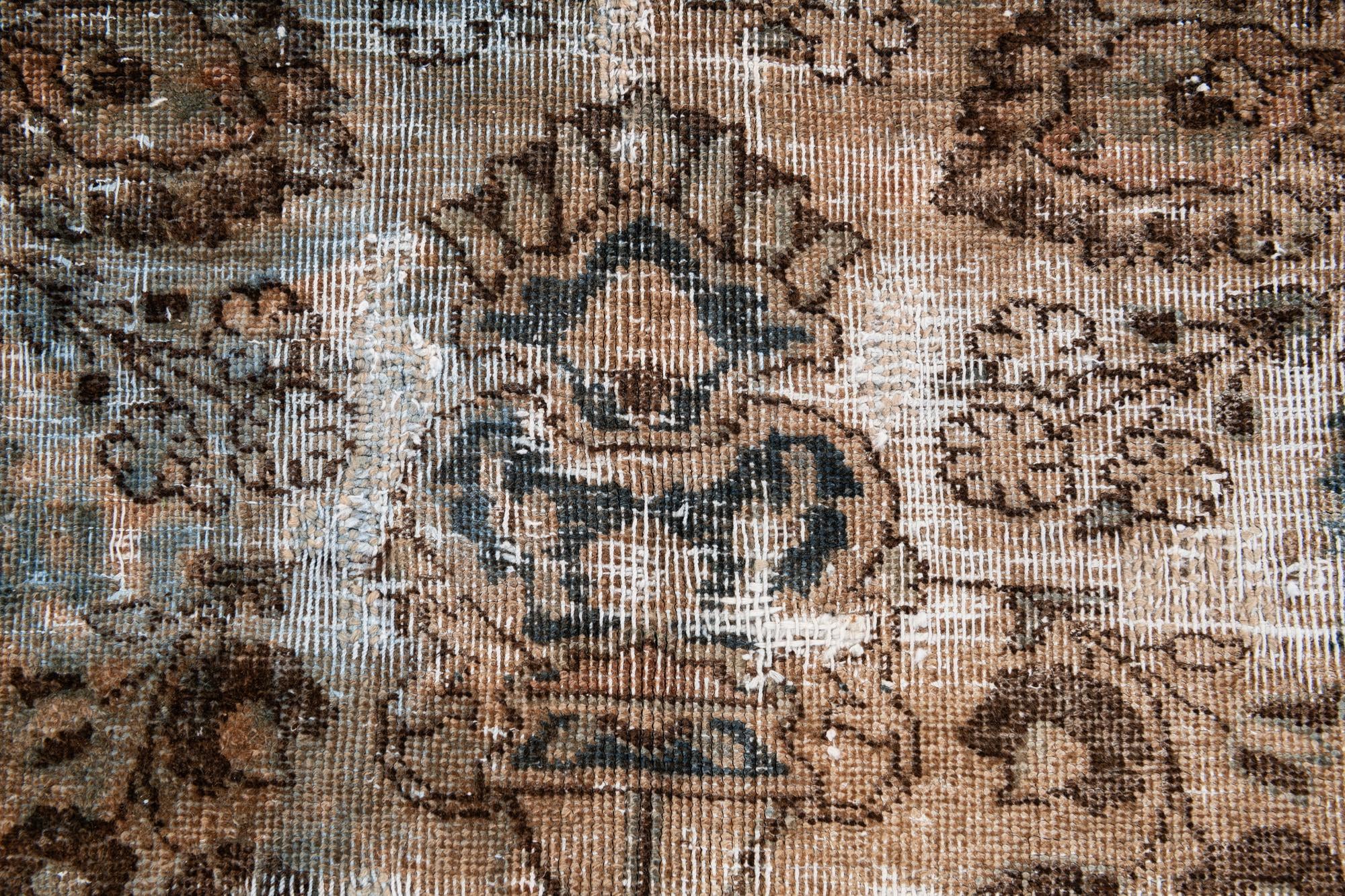 6' 8 x 9' 7 Hand Knotted Ultra Vintage Persian Wool Rug