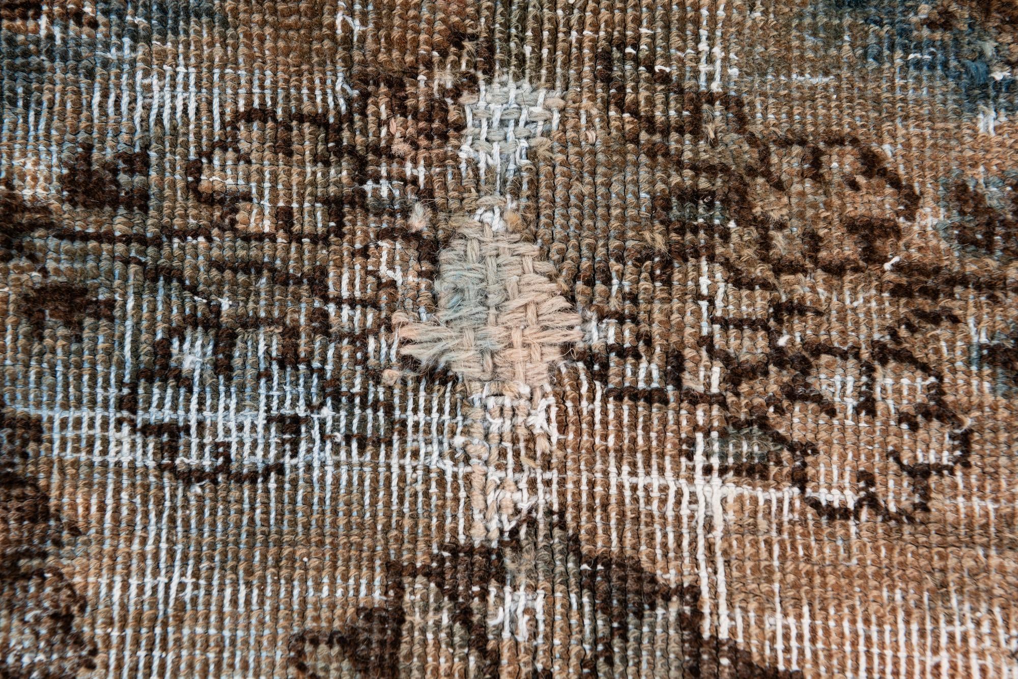 6' 8 x 9' 7 Hand Knotted Ultra Vintage Persian Wool Rug