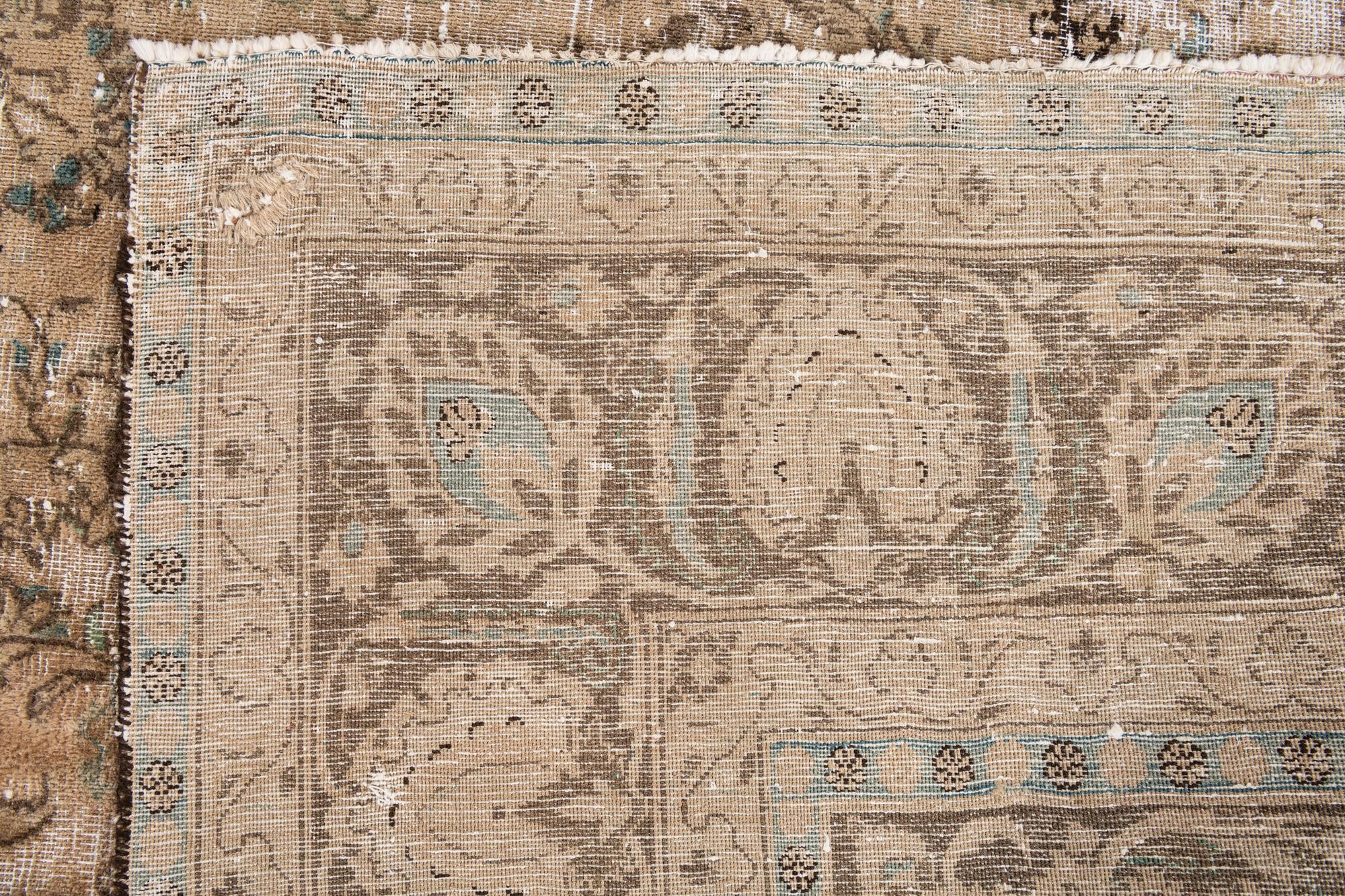 9' 5 x 12' 3 Hand Knotted Ultra Vintage Persian Wool Rug