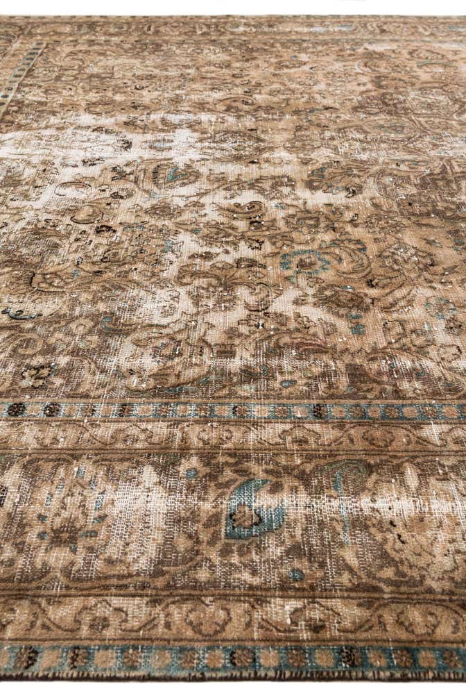 9' 5 x 12' 3 Hand Knotted Ultra Vintage Persian Wool Rug
