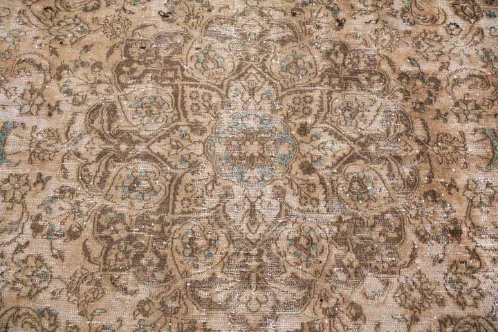9' 5 x 12' 3 Hand Knotted Ultra Vintage Persian Wool Rug