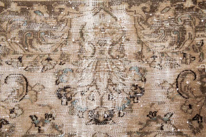 9' 5 x 12' 3 Hand Knotted Ultra Vintage Persian Wool Rug