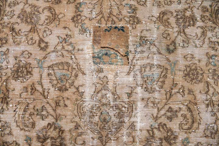 9' 5 x 12' 3 Hand Knotted Ultra Vintage Persian Wool Rug