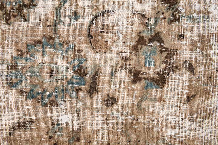 9' 7 x 12' 5 Hand Knotted Ultra Vintage Persian Wool Rug