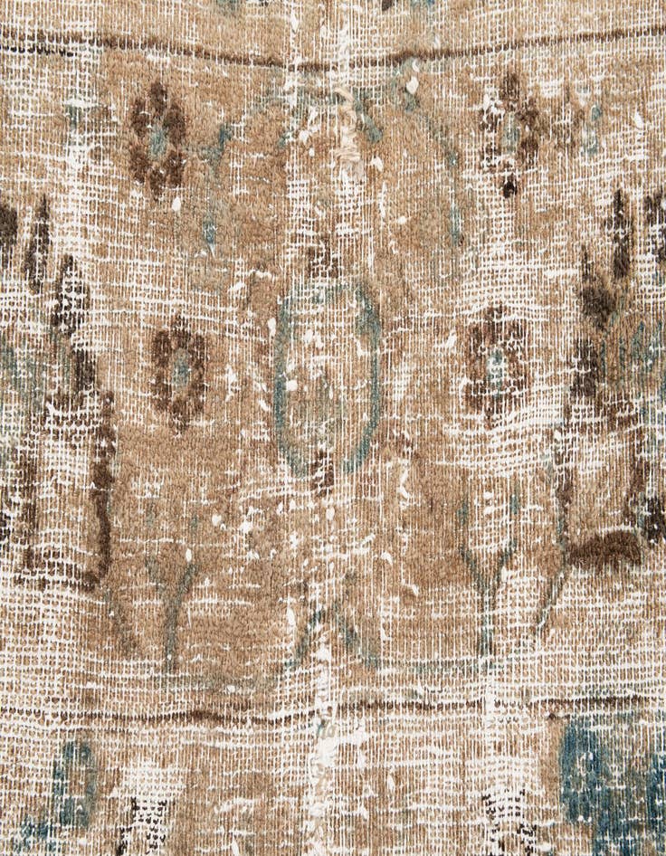 Detail image of 9' 7 x 12' 5  Hand Knotted Ultra Vintage Persian Wool Rug