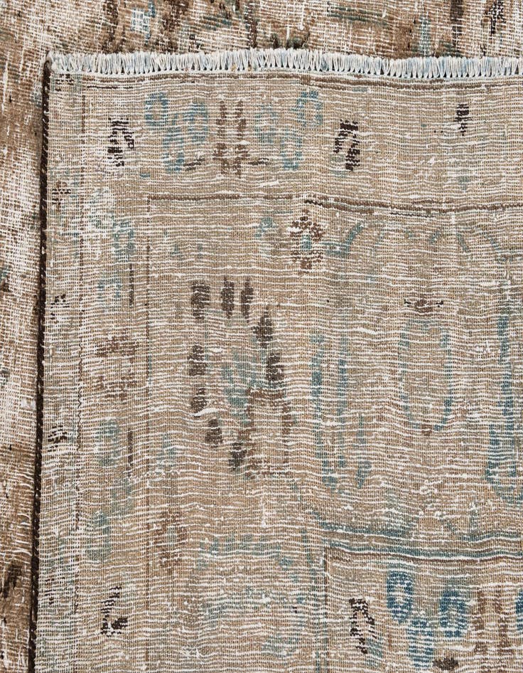 Detail image of 9' 7 x 12' 5  Hand Knotted Ultra Vintage Persian Wool Rug