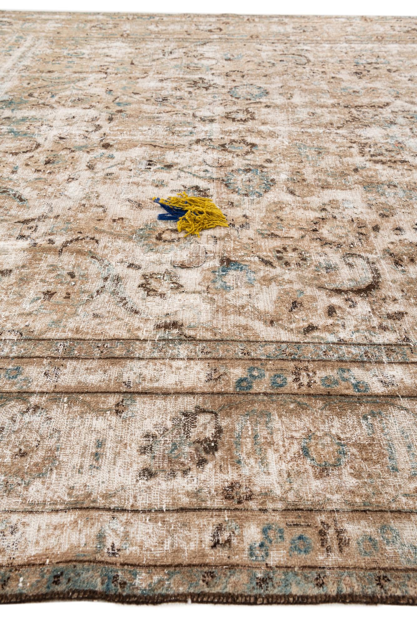 9' 7 x 12' 5 Hand Knotted Ultra Vintage Persian Wool Rug