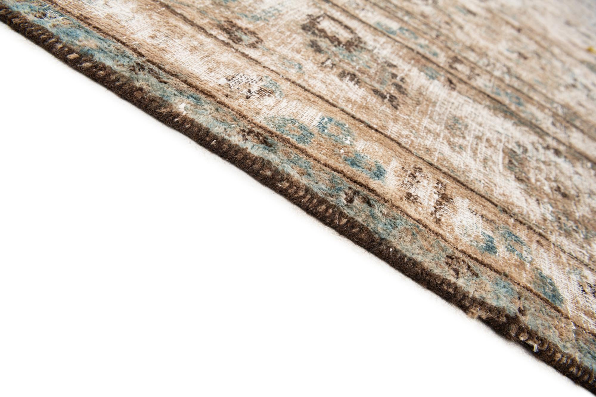 9' 7 x 12' 5 Hand Knotted Ultra Vintage Persian Wool Rug