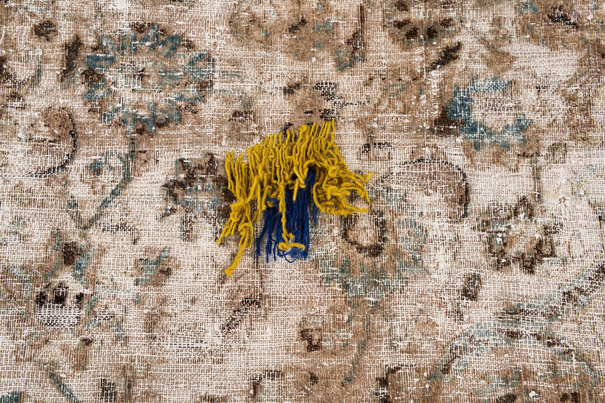 9' 7 x 12' 5 Hand Knotted Ultra Vintage Persian Wool Rug