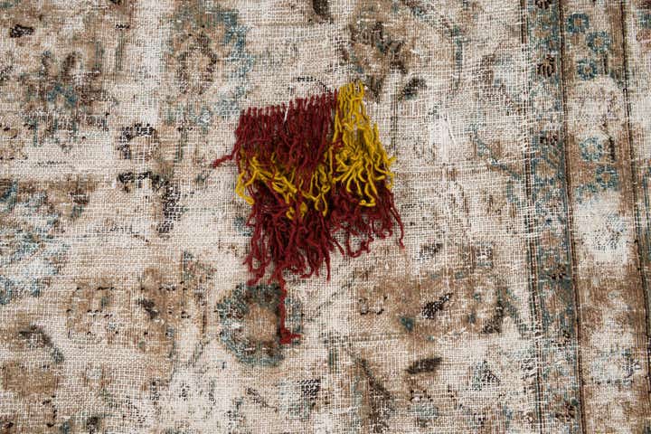 9' 7 x 12' 5 Hand Knotted Ultra Vintage Persian Wool Rug