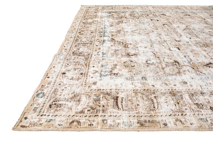 Detail image of 8' x 11' 10 Hand Knotted Ultra Vintage Persian Wool Rug