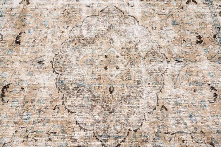 8' x 11' 10 Hand Knotted Ultra Vintage Persian Wool Rug