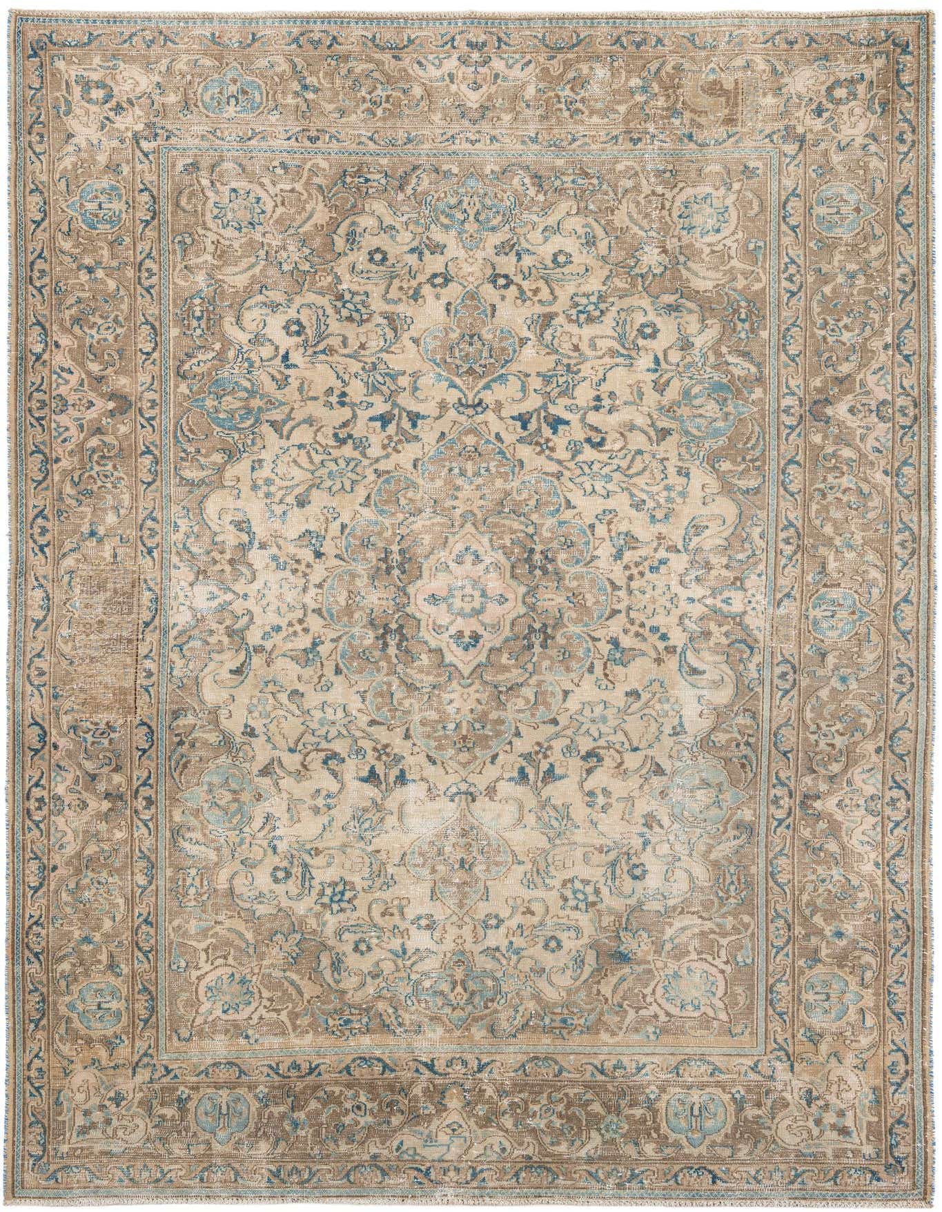 Primary image 8' x 11' 10  Hand Knotted Ultra Vintage Persian Wool Rug