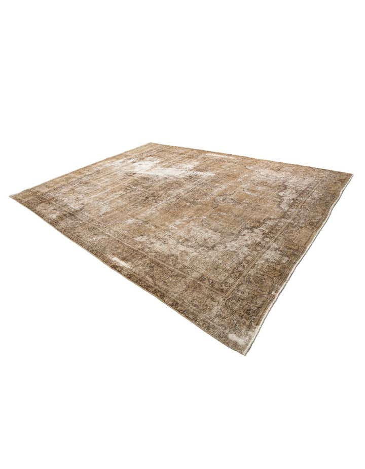 9' 5 x 12' 3 Hand Knotted Ultra Vintage Persian Wool Rug