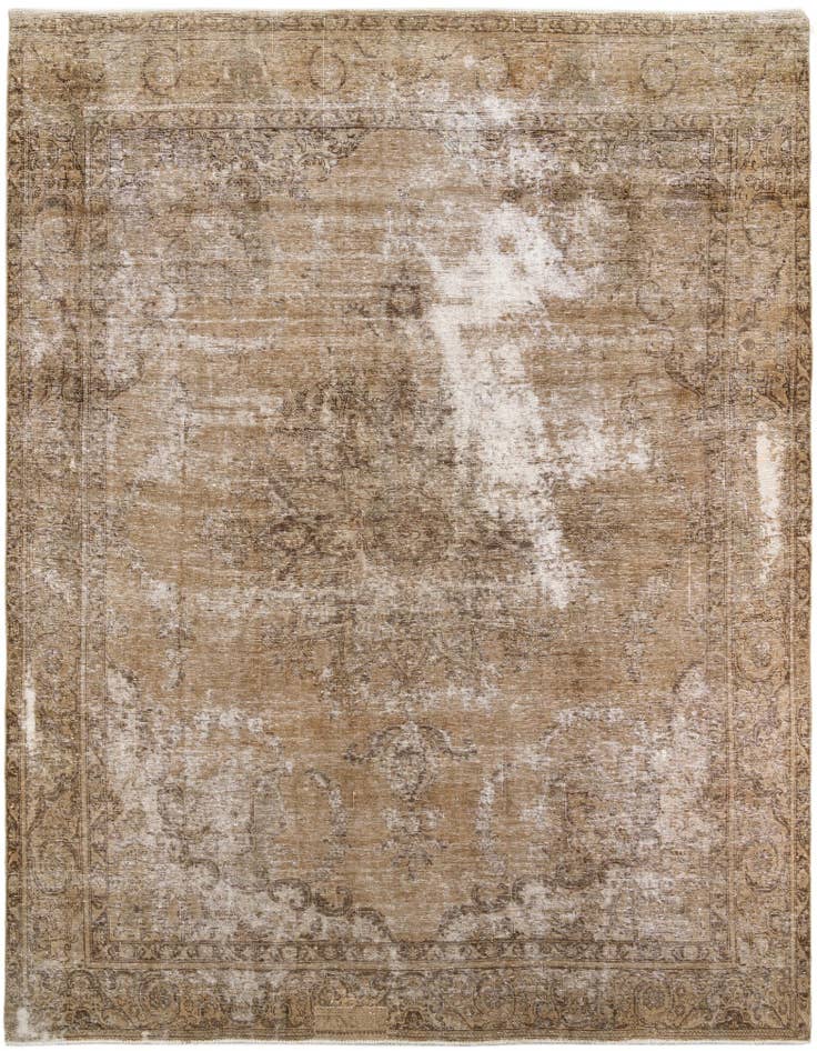 Detail image of 9' 5 x 12' 3 Hand Knotted Ultra Vintage Persian Wool Rug