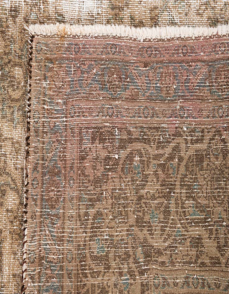 Detail image of 8' x 10' 7  Hand Knotted Ultra Vintage Persian Wool Rug
