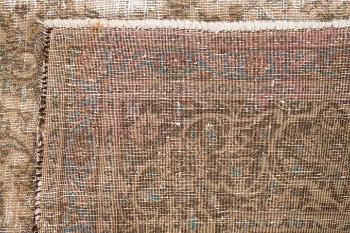 8' x 10' 7 Hand Knotted Ultra Vintage Persian Wool Rug