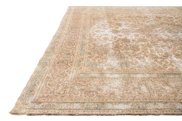 8' x 10' 7 Hand Knotted Ultra Vintage Persian Wool Rug