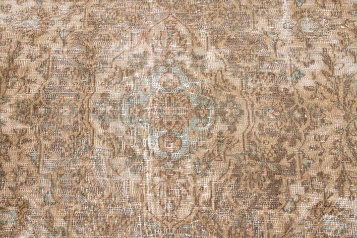 8' x 10' 7 Hand Knotted Ultra Vintage Persian Wool Rug
