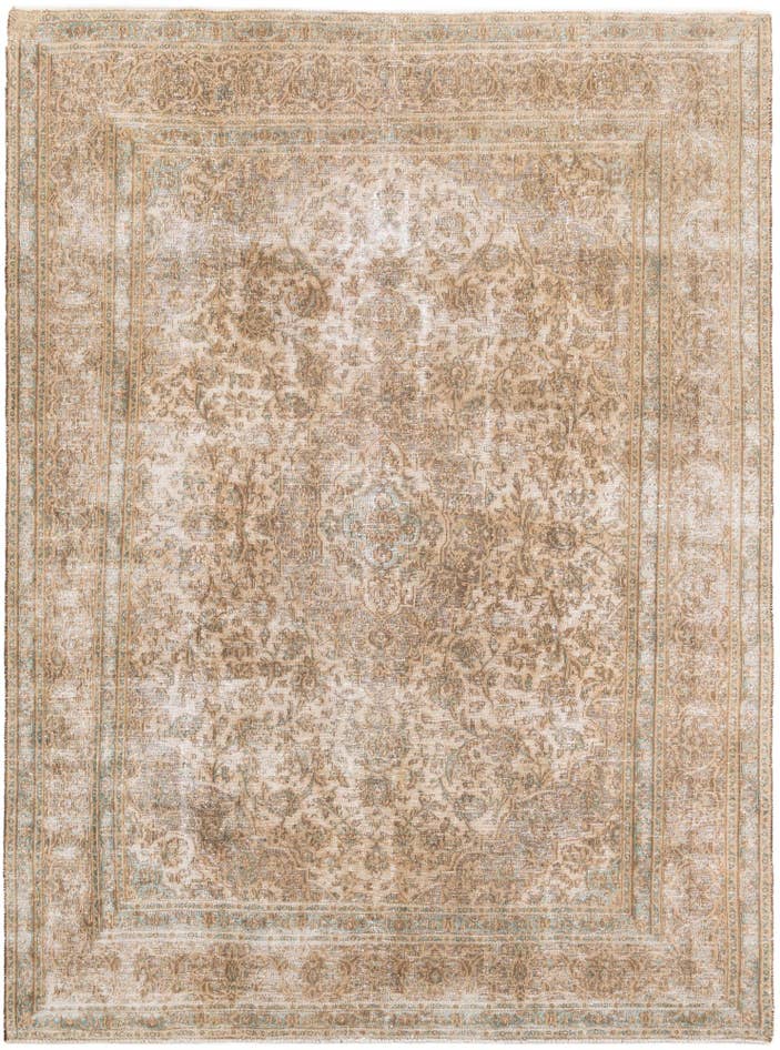 Detail image of 8' x 10' 7 Hand Knotted Ultra Vintage Persian Wool Rug