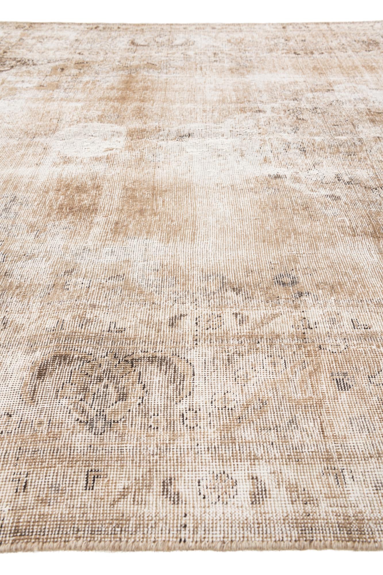6' 5 x 9' 8 Hand Knotted Ultra Vintage Persian Wool Rug