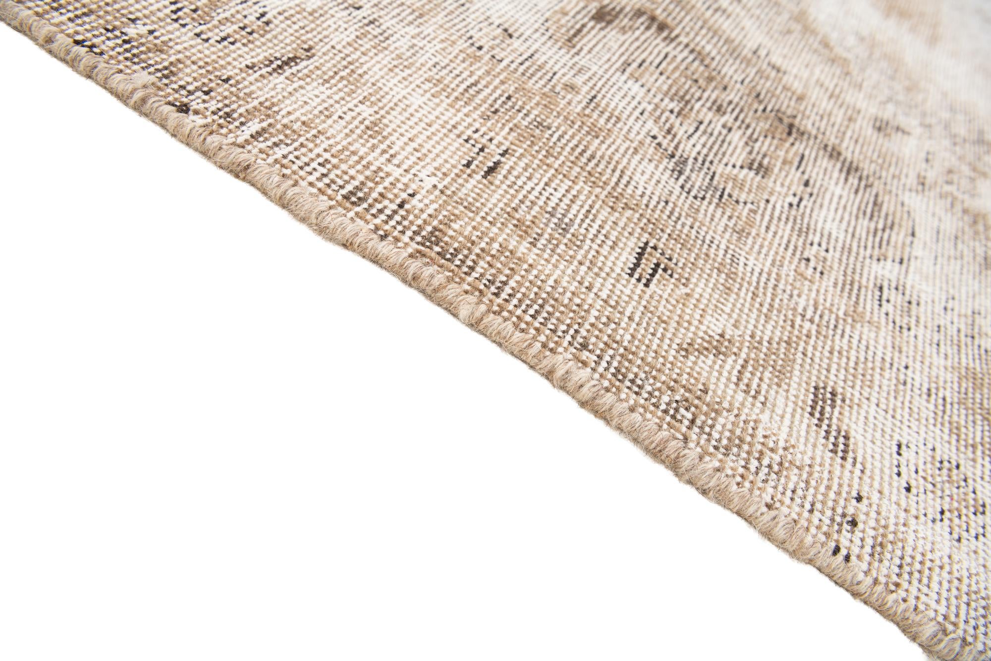 6' 5 x 9' 8 Hand Knotted Ultra Vintage Persian Wool Rug