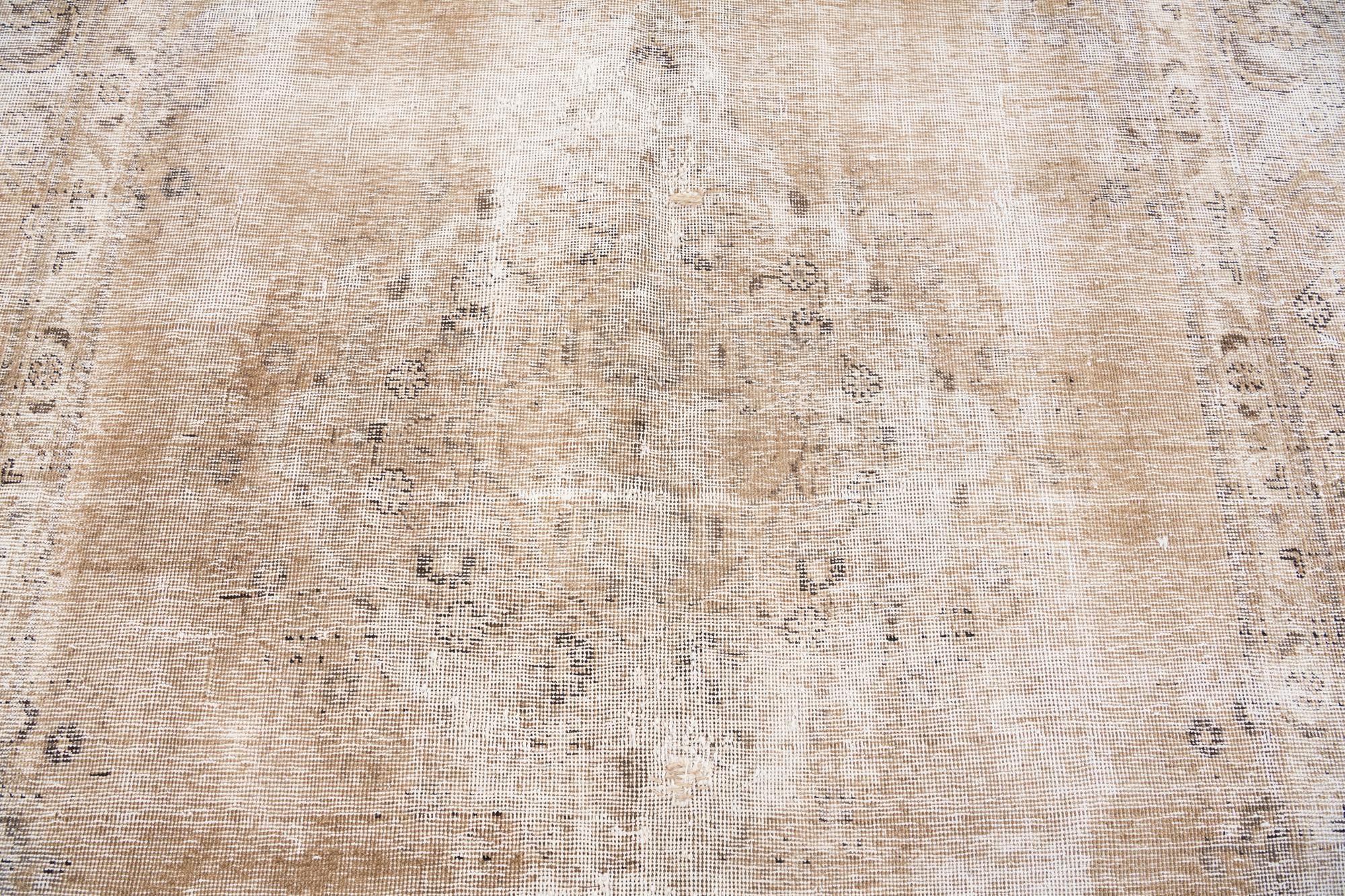 6' 5 x 9' 8 Hand Knotted Ultra Vintage Persian Wool Rug