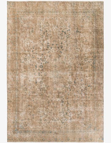 7' 8 x 11' 10 Hand Knotted Ultra Vintage Persian Wool Rug