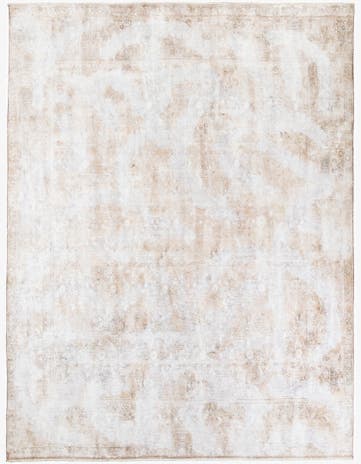 9' 3 x 12' 2 Hand Knotted Ultra Vintage Persian Wool Rug