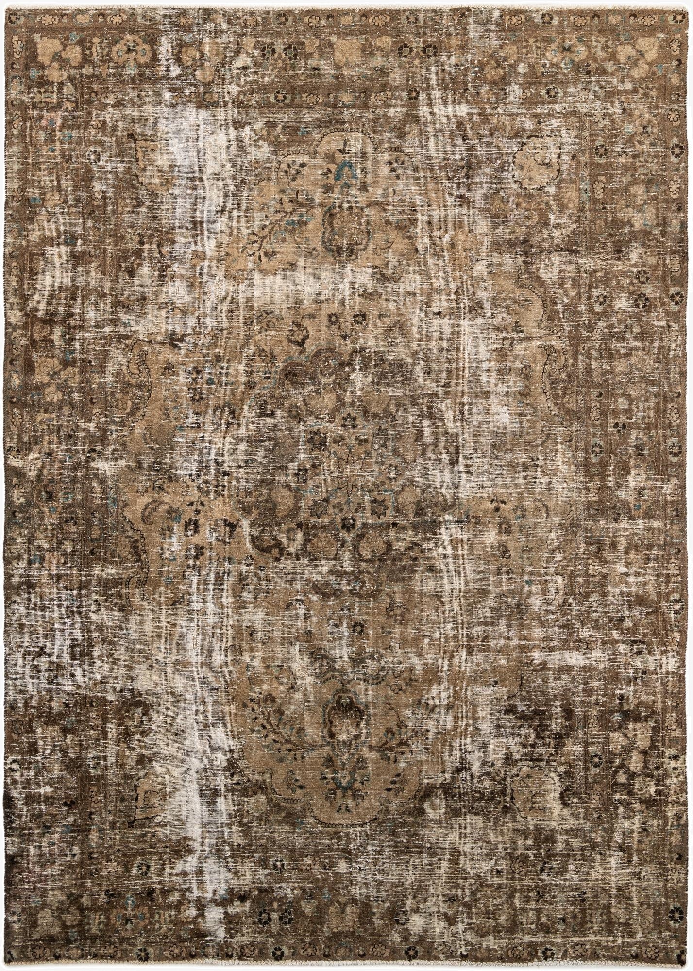 8' 1 x 11' 4  Hand Knotted Ultra Vintage Persian Wool Rug