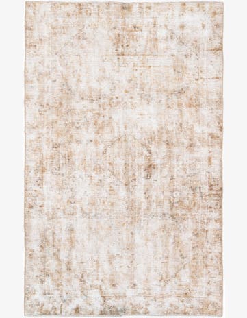 5' 7 x 8' 8 Hand Knotted Ultra Vintage Persian Wool Rug