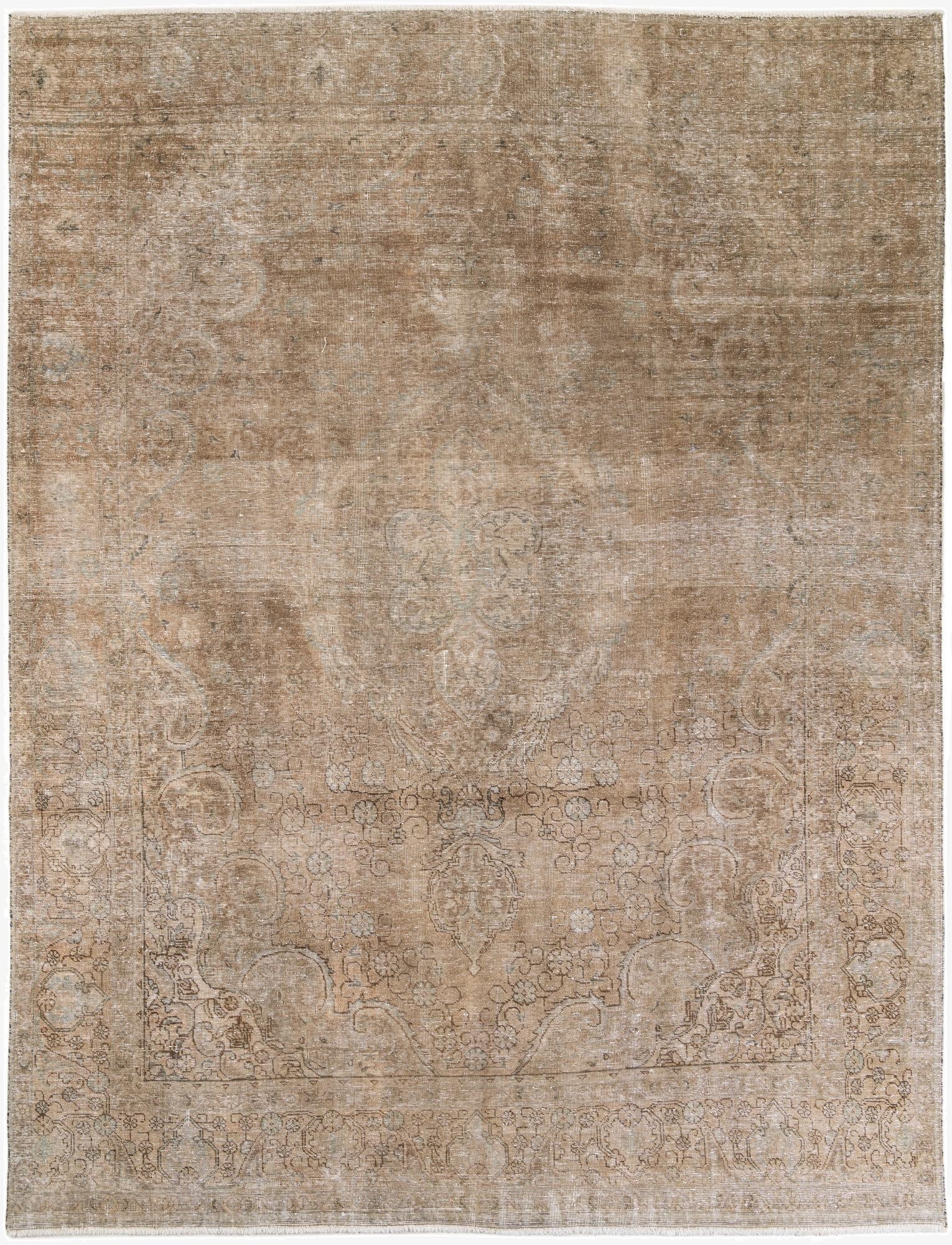 9' 1 x 12' 2  Hand Knotted Ultra Vintage Persian Wool Rug