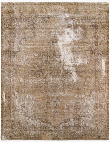 9' 5 x 12' 3 Hand Knotted Ultra Vintage Persian Wool Rug