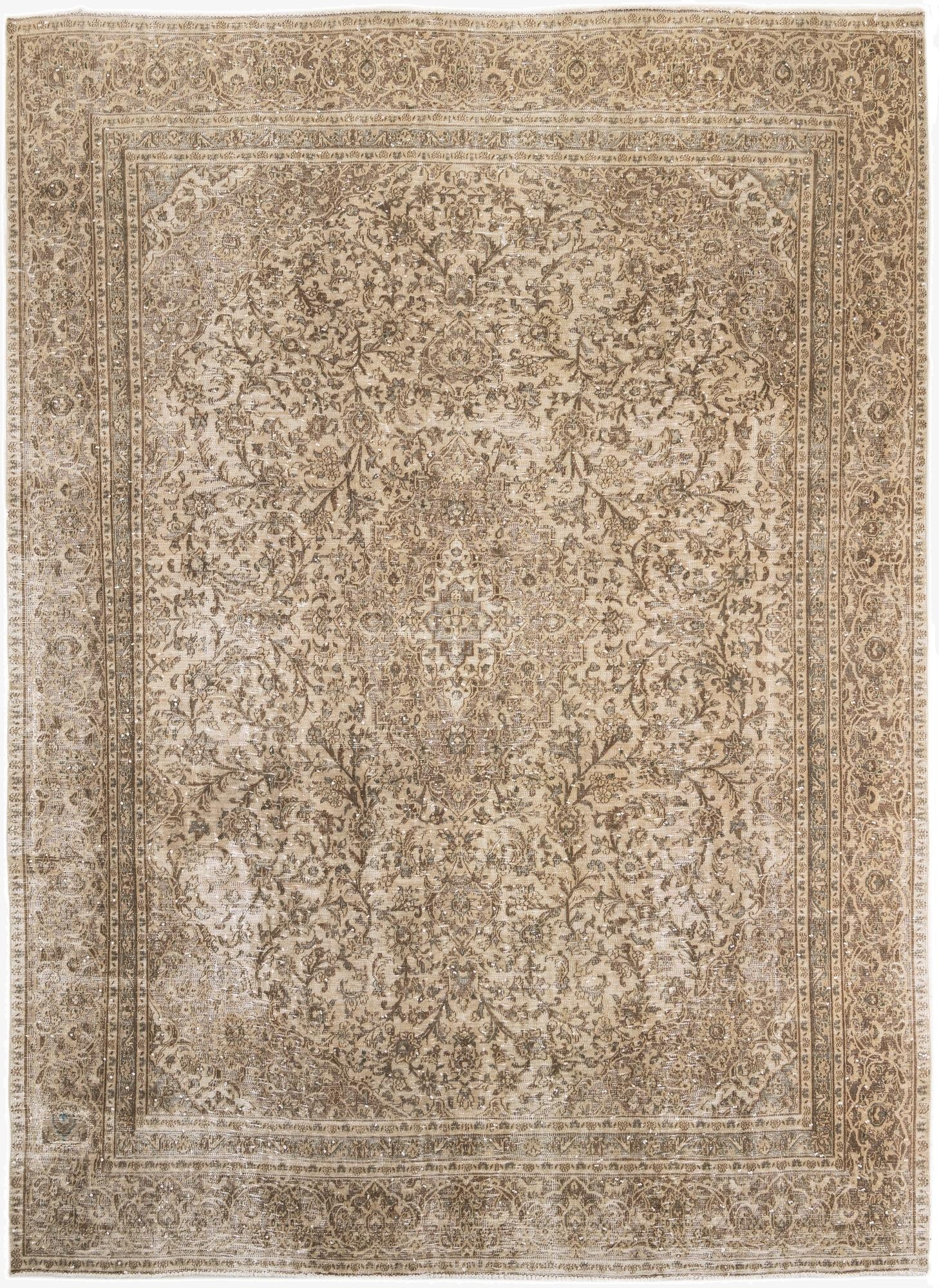 8' 6 x 11' 6  Hand Knotted Ultra Vintage Persian Wool Rug