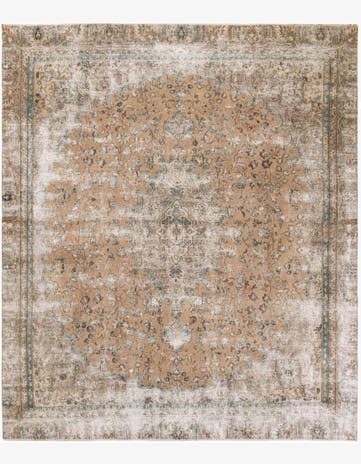 8' 4 x 9' 8 Hand Knotted Ultra Vintage Persian Wool Rug