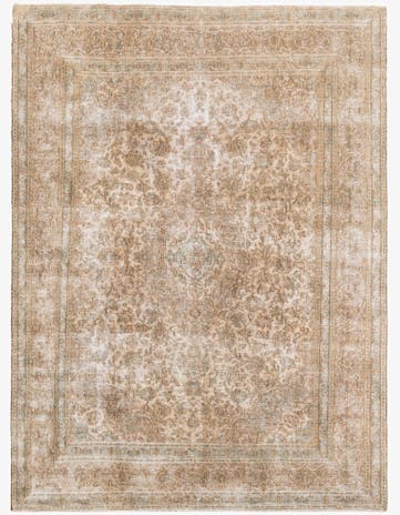 8' x 10' 7 Hand Knotted Ultra Vintage Persian Wool Rug