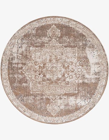 Khaki Eliza Round Rug