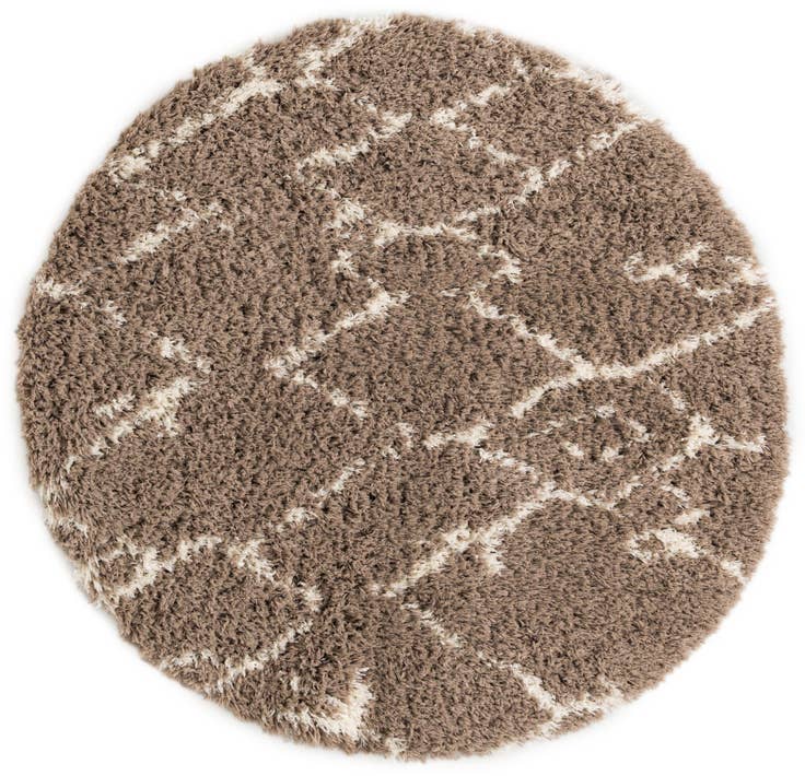 Detail image of 5' x 5' Infinity Shag Round Rug