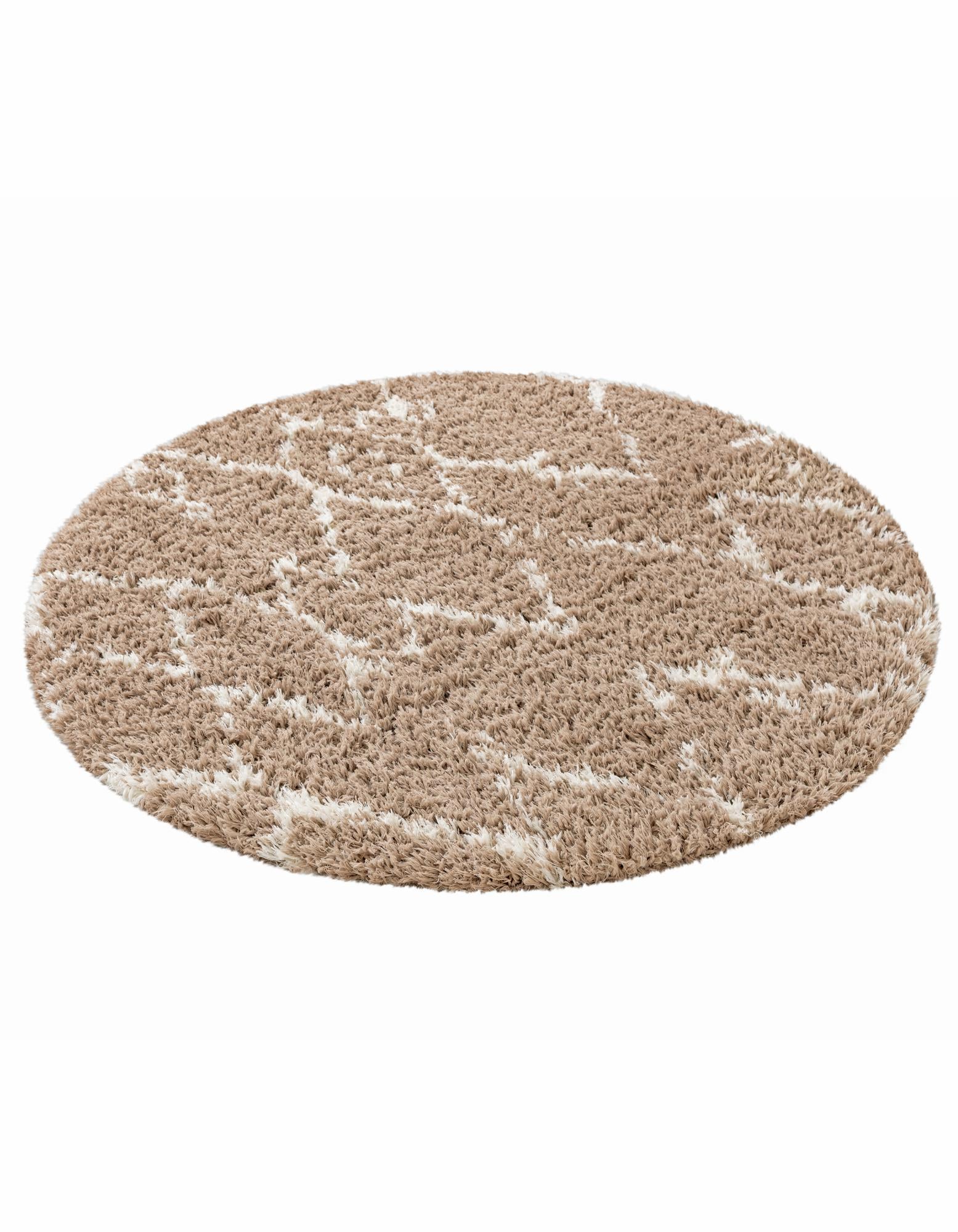 5' x 5' Infinity Shag Round Rug
