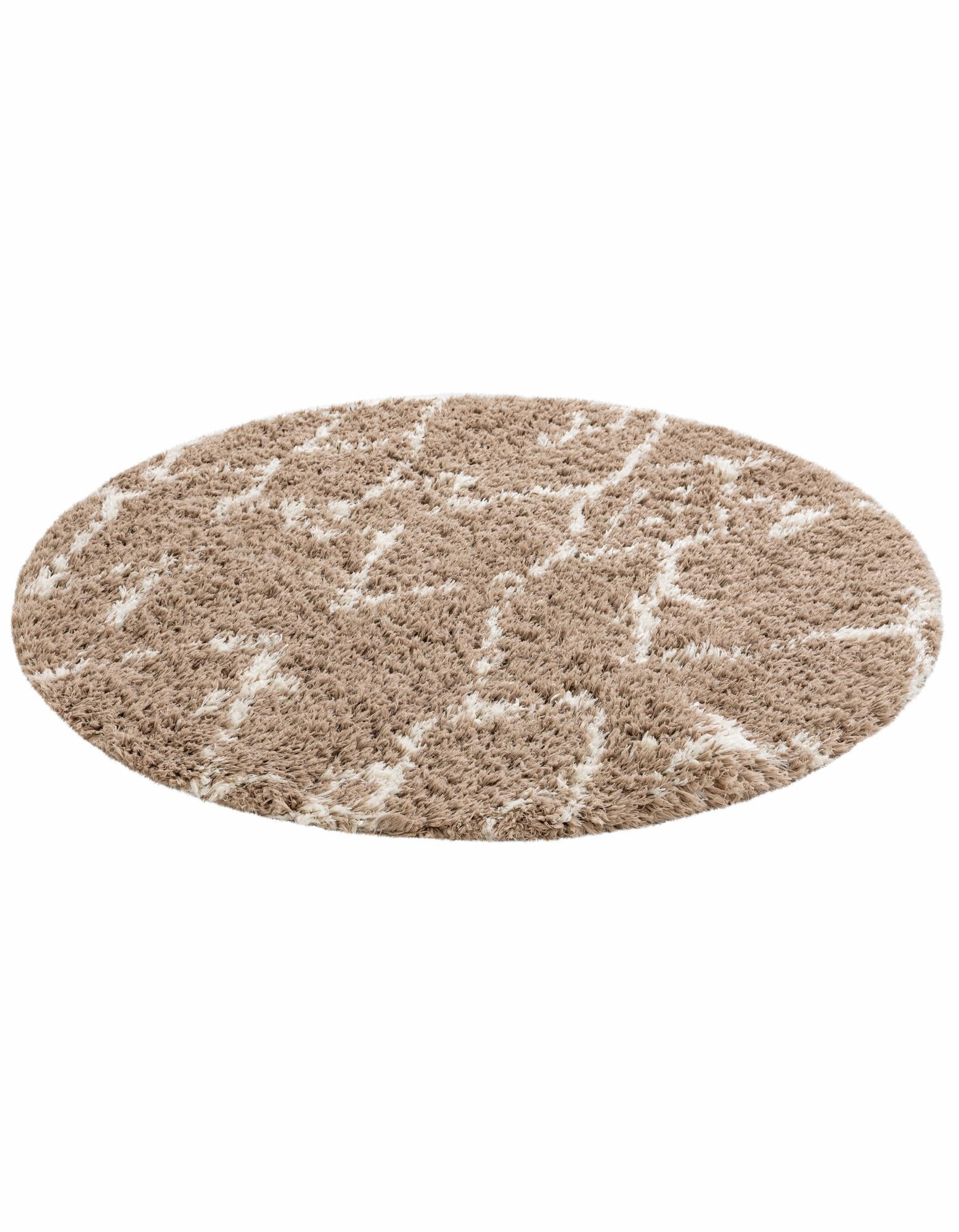 5' x 5' Infinity Shag Round Rug