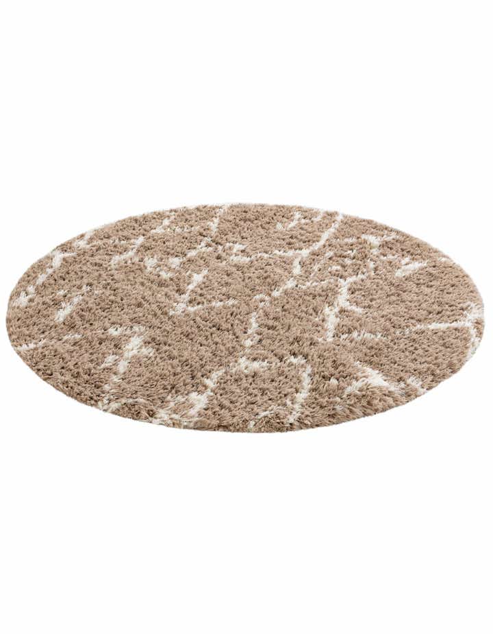 5' x 5' Infinity Shag Round Rug